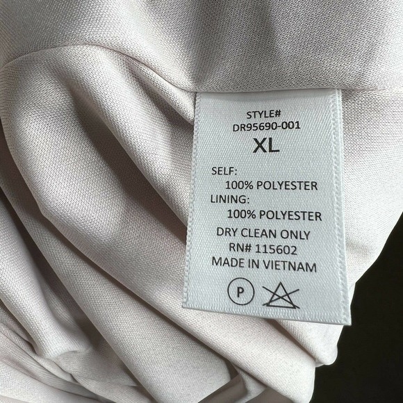 All in Favor ISABELLA Neutral Beige Snakeskin Short Sleeve Wrap Dress XL NWT - Picture 11 of 14